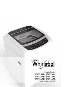 Manual de uso Whirlpool WWI14ASHLA Lavadora