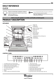 Manual Whirlpool WFO 3P33 DL UK Dishwasher