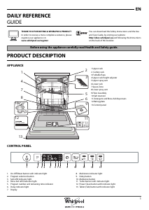 Manual Whirlpool WIC 3C23 PEF UK Dishwasher