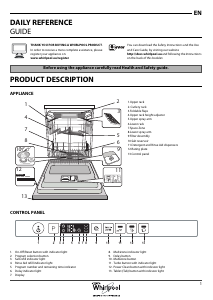 Manual Whirlpool WIO 3O33 DEL UK Dishwasher