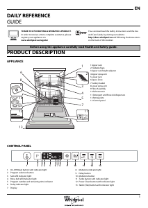 Handleiding Whirlpool WIO 3T123 6PE UK Vaatwasser