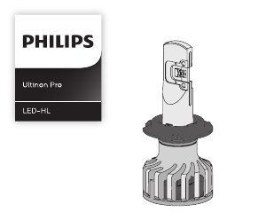 Priročnik Philips LUM11005U91X2 Ultinon Pro Avtomobilski žaromet