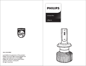 説明書 フィリップス LUM11005U3022X2 Ultinon Pro 車のヘッドライト