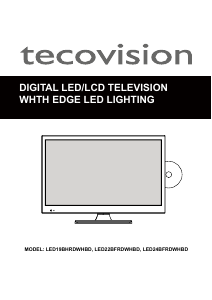 Manual Tecovision LED19BHRDWHBD LED Television