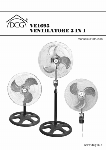 Manuale DCG VE1695 Ventilatore
