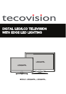 Handleiding Tecovision LED22AFRL LED televisie