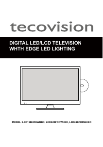 Handleiding Tecovision LED22BFRDWHBD LED televisie