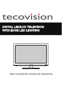 Manual Tecovision LED24AFRLFBC LED Television