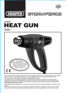 Manual Draper HG1800SF Heat Gun