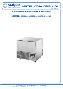 Instrukcja Stalgast 849033 Zamrażarka