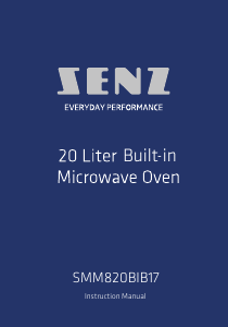 Manual Senz SMM820BIB17 Microwave