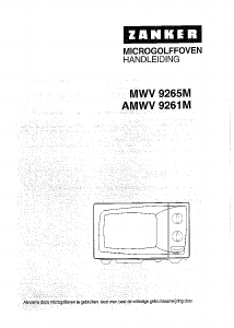 Handleiding Zanker AMWV 9261M Magnetron