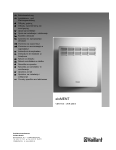 Priručnik Vaillant eloMENT VER 250/5 Grijalica