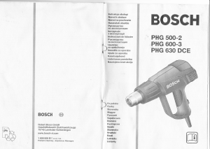 Instrukcja Bosch PHG 500-2 Opalarka