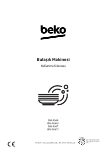 Kullanım kılavuzu BEKO BM 6047 Bulaşık makinesi