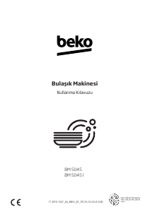 Kullanım kılavuzu BEKO BM 5045 Bulaşık makinesi