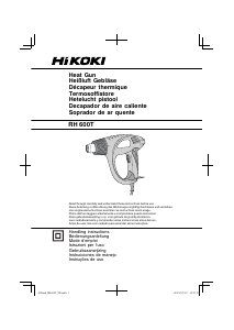 Manual Hikoki RH 600T Soprador de ar quente