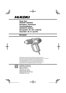 Manual de uso Hikoki RH 650V Decapador por aire caliente