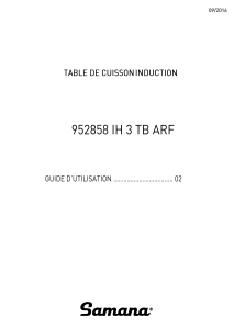 Mode d’emploi Samana IH 3 TB ARF Table de cuisson