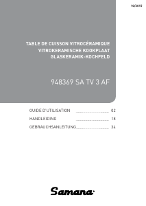 Mode d’emploi Samana SA TV 3 AF Table de cuisson