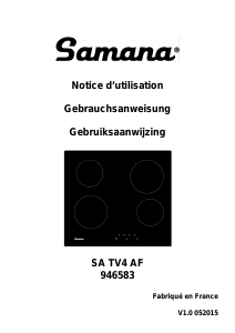 Handleiding Samana SA TV 4 AF Kookplaat