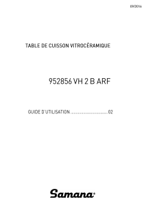 Mode d’emploi Samana VH 2 B ARF Table de cuisson