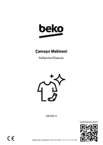 Kullanım kılavuzu BEKO CM 9101 S Çamaşır makinesi