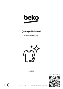 Kullanım kılavuzu BEKO CM 9101 Çamaşır makinesi