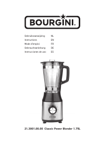 Manual de uso Bourgini 21.3001.00.00 Classic Power Batidora