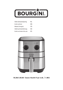 Manual Bourgini 18.2041.00.00 Classic Health Deep Fryer