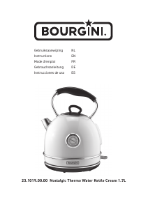 Manual Bourgini 23.1019.00.00 Nostalgic Kettle