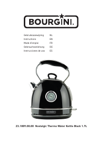 Bedienungsanleitung Bourgini 23.1009.00.00 Nostalgic Wasserkocher