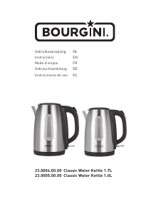 Handleiding Bourgini 23.0004.00.00 Classic Waterkoker