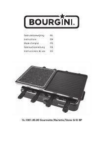 Bedienungsanleitung Bourgini 16.1001.00.00 Raclette-grill
