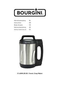 Mode d’emploi Bourgini 21.4000.00.00 Classic Blender chauffant