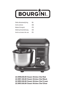 Mode d’emploi Bourgini 22.5051.00.00 Classic Kitchen Chef Robot sur socle