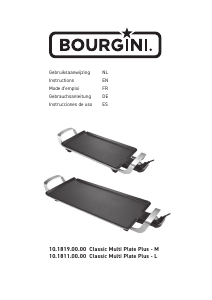 Mode d’emploi Bourgini 10.1819.00.00 Classic Multi Plate Plus M Gril de table