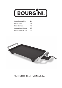 Manual de uso Bourgini 10.1010.00.00 Classic Multi Plate Deluxe Parrilla de mesa