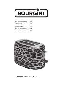 Manual Bourgini 14.4010.00.00 Panther Toaster