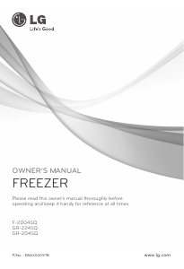 Manual LG F-2004SQ Freezer