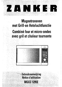 Handleiding Zanker MGCC 1295E Magnetron