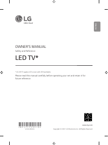 Manual LG 50NANO766PA LED Television