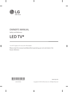 Manual LG 55NANO796NF LED Television