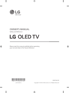 Manual LG OLED65GXRLA OLED Television