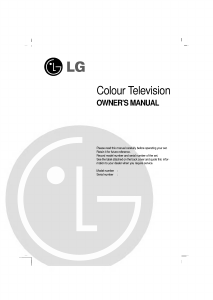 Manual LG 21K5RBE Television
