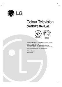 Manual LG RT-62NA31RB Television