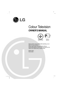 Handleiding LG 14J5RB Televisie