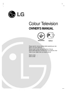 Manual LG RT-56NZ21RB Television