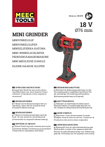Manual Meec Tools 016-078 Angle Grinder