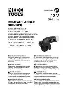 Instrukcja Meec Tools 019-801 Szlifierka kątowa